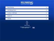 Tablet Screenshot of flushingbank.com